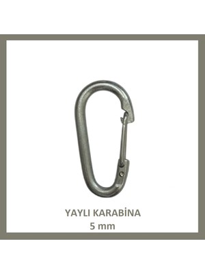 Adilon Karabina, Yaylı, 5 Mm, Askı, Çengel, Kanca, Anahtarlık