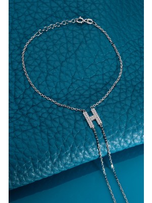 Innuendo 925 Ayar Gümüş Üzeri Altın Kaplama H Harfli Şahmeran