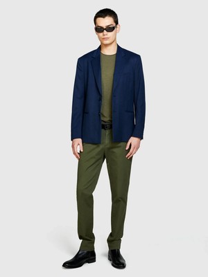 Sisley   Pamuk Karışımlı Dar Kesim Chino Pantolon