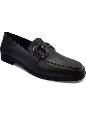 Beety 2006 Günlük Hakiki Deri Kadın Ayakkabı-Siyah