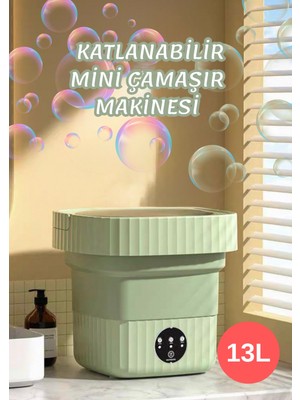 Mucosan Katlanabilir Mini Çamaşır Makinesi 13 L Taşınabilir Çamaşır Makinesi ve Kurutma Özellikli – Yurtlar, Seyahatler, Küçük Evler, Havlular ve Iç Çamaşırları Için Yer Tasarruflu Çamaşır Yardımcısı
