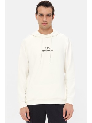 D'S Damat Ds Damat Regular Fit Ekru Düz Sweatshirt 5HCE26172204M