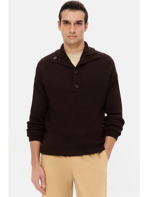 D'S Damat Ds Damat Regular Fit Kahverengi Kazak