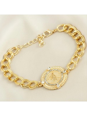 Marsilyan Osmanlı Tuğralı Taşlı Bileklik