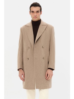 Twn Slim Fit Vizon Düz Palto 5EF08MU06755M