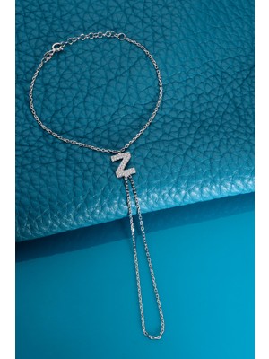 Innuendo 925 Ayar Gümüş Üzeri Altın Kaplama Z Harfli Şahmeran