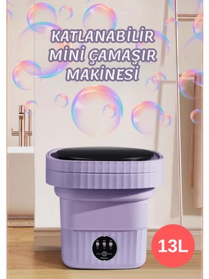 Mucosan Katlanabilir Mini Çamaşır Makinesi 13 L Taşınabilir Çamaşır Makinesi ve Kurutma Özellikli – Yurtlar, Seyahatler, Küçük Evler, Havlular ve Iç Çamaşırları Için Yer Tasarruflu Çamaşır Yardımcısı