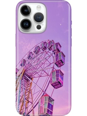 Senada iPhone 15 Pro Max Kılıf Desenli Baskılı Tpu Rubber Kapak Dönme Dolap