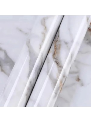 Ett Mermer Desenli Yapışkanlı Folyo 60CM x 5m