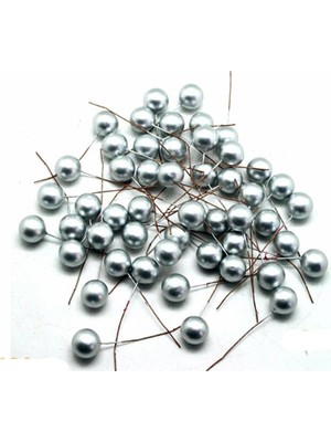 Empressco Yılbaşı Ağacı Süsleri Telli Top Gümüş 12 mm 60 Adet, Şık ve Parlak Dekoratif Aksesuarlar