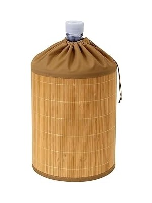Orret Hasır Bambu Damacana Kılıfı – 53X42 cm El Örgüsü Hasır Damacana Örtüsü, Estetik Su Damac