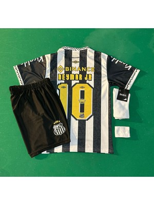 Andream Neymar Jr. Santos 2025/2026  Yeni Sezon Çocuk Futbol Forması 4'lü Set