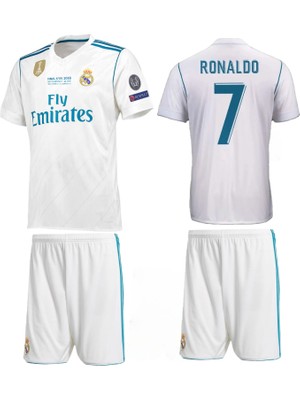 Andream 2017 Sezon Kiev Ronaldo Real Madri'd Futbol Çocuk Forması 2'li Set Forma+ Short