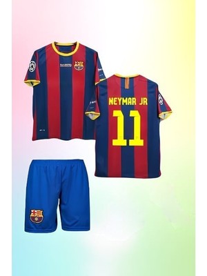 Andream Barcelon'a Neymar Retro Futbol Çocuk Forması 2'li Set Forma+Short