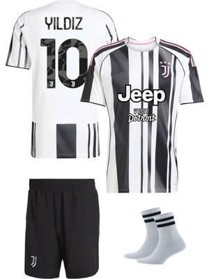 Andream Juventus 2025/26 Yeni Sezon Kenan Yıldız Iç Saha Çocuk Forması (Yeni) 3'lü Set