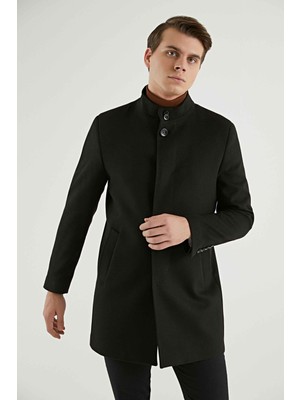 Twn Slim Fit Siyah Palto 5EF0803662903