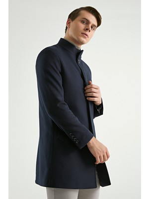 Twn Slim Fit Lacivert Palto 5EF0803662903