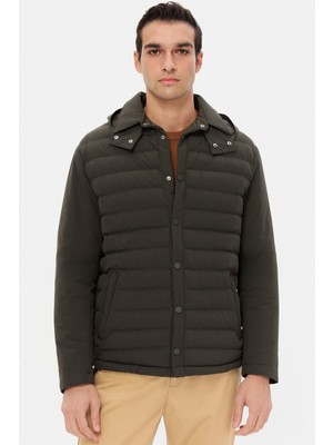 D'S Damat Ds Damat Regular Fit Haki Düz Mont 5HC071221021M