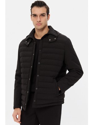 D'S Damat Ds Damat Regular Fit Siyah Düz Mont 5HC071221021M