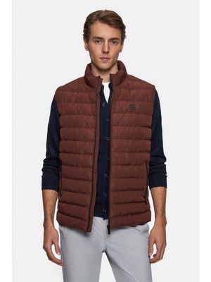 Twn Slim Fit Kiremit Düz Yelek Mont 5ECY705015033
