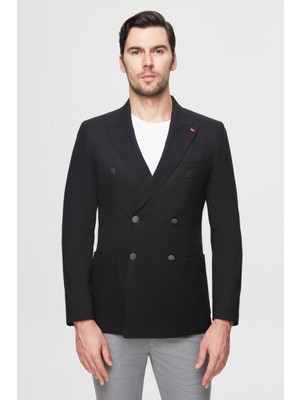 Twn Slim Fit Siyah Kumaş Ceket 5EF04DD024881