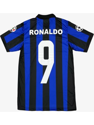 Andream Ronnald'o 9 Numara Nazario Retro Futbol Çocuk Forması 2'li Set Forma + Short