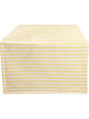 Porland Funky Sarı Çizgili Runner 50X150CM