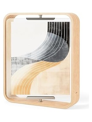 Umbra Masa Resim Çerçevesi, Iki Taraflı Resim Çerçevesi, 20 x 25 cm Fotoğraflar Için, Ahşap, Doğal