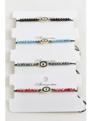 Nazar Kristal Makrome Ip Bileklik