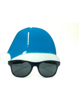 Empressco Mavi Noel Baba Şapkası ve Yılbaşı Parti Gözlüğü Seti, Renkli ve Eğlenceli