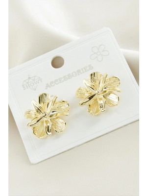 Marsilyan Deniz Yıldızı Çiçek Metal Küpe