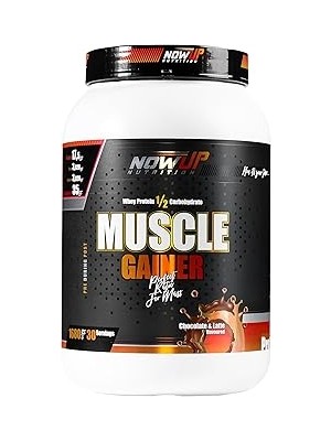 Nowup Nutrition Muscle Gainer 1680 gr Çikolata Aromalı Kalorili ve Karbonhidrat Desteği
