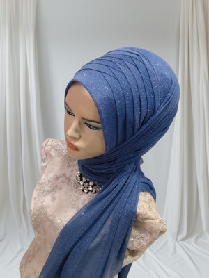 Indigo Tek Tek Hazır Turban Hazırşal Hazırduvak