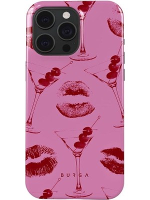 Kılıf House Iphone Uyumlu BURGA Çift Tabanlı Dayanıklı Call Me Desenli Kılıf