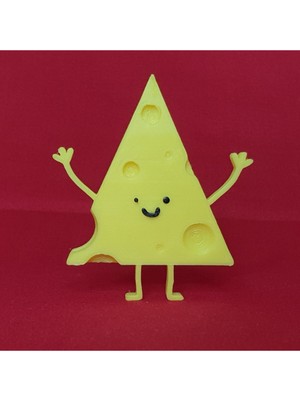 Aycer Sevimli Peynir Masaüstü Biblo, Üçgen Peynir Heykel