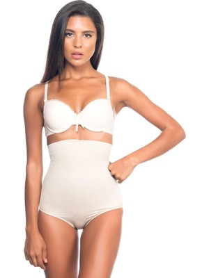 Marsilyan Ten Mı Emay 2079 Yüksek Bel Desenli Double Slip Korse