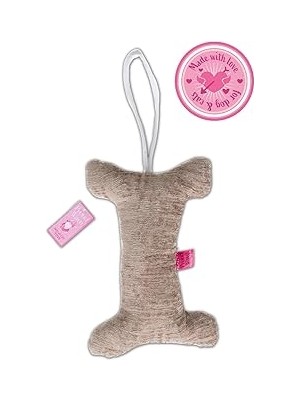 Proud Wave Kemik Peluş Köpek Oyuncağı Çekiştirmeli Diş Kaşıma Diş Sağlığı Büyük Kemik Kahverengi