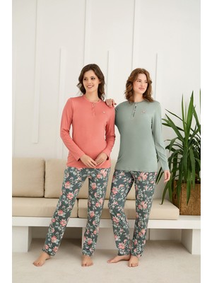 Nightlove Kadın Uzun Kollu Pijama Takımı