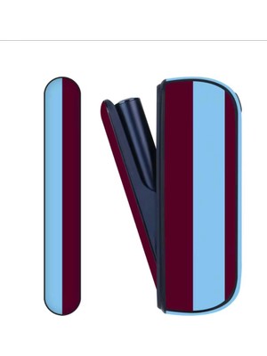 Iqos Illuma Kapaklı Kılıf Taraftar Bordo Mavi (Terrea ile Çalışan Cihaza Uygundur)Sadece Kılıftır