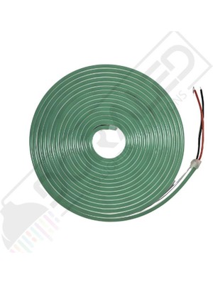 12 Volt 6X12MM Turkuaz Esnek Neon LED 5 Metre (1 Cm'de Kesilebilir.)