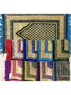 Baw Company Çok Renkli 10'lu Şpinger Seccade 380 - 400 gr Pamuk Malzeme ile Kolay Temizlenir