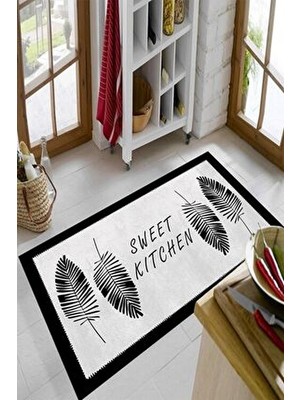 Dekomod Baskı Dört Mevsim Kaymaz Yıkanabilir Kesme Koridor Mutfak ve Oda Kesme Yolluk Halı