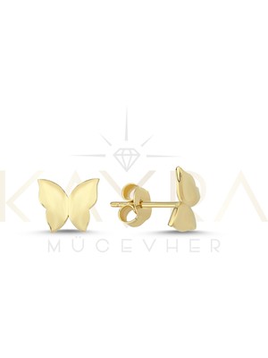 Kayra Mücevher Kelebek Altın Küpe APK107