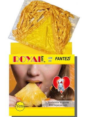 Marsilyan Fantezi Tüketilebilen Yenilebilir Ananas Aromalı Iç Çamaşırı Takımı