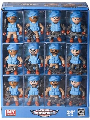 Mavi Bere Komando Askerler 24'lü Set