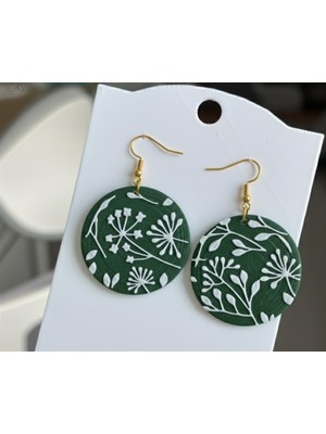 Kanem3D Daire Yaprak Küpeler