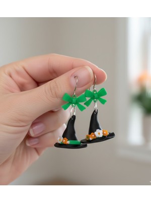 Kanem3D Cadı Şapkası Küpeler