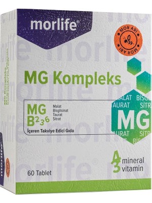 Morlife Mor Life Magnezyum Kompleks 60 Tablet
