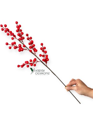 Yapay Çiçekçiniz 64 cm Yapay Yılbaşı Kokina Dalı