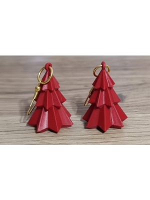 Kanem3D Çam Şekilli Küpeler